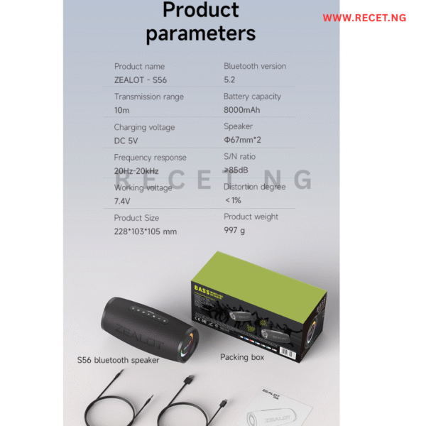 zealot s56 speaker