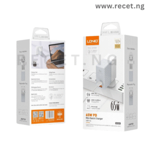 Ldnio 65W Super Fast Wall Charger A2620C  And Cable