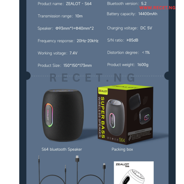 zealot s64 speaker