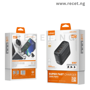Ldnio 65W GaN Fast Charger Q367- 3 USB-C Port