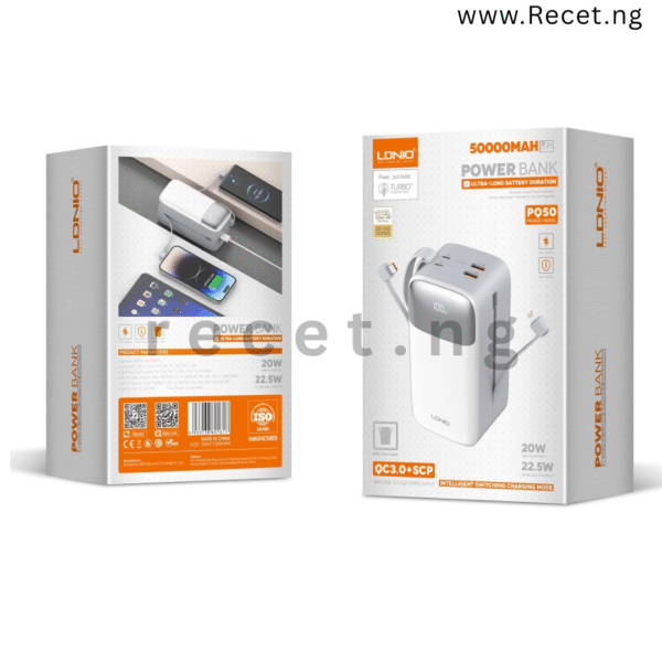 LDNIO PQ50 50000mAh Power Bank