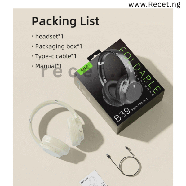 Zealot B39 Foldable Wireless Headphone
