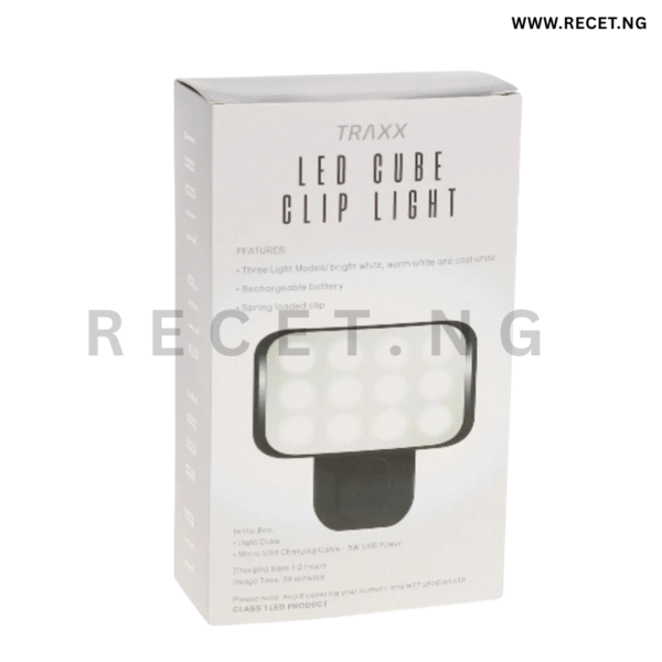 BT-13 LED Cube Light with Clip